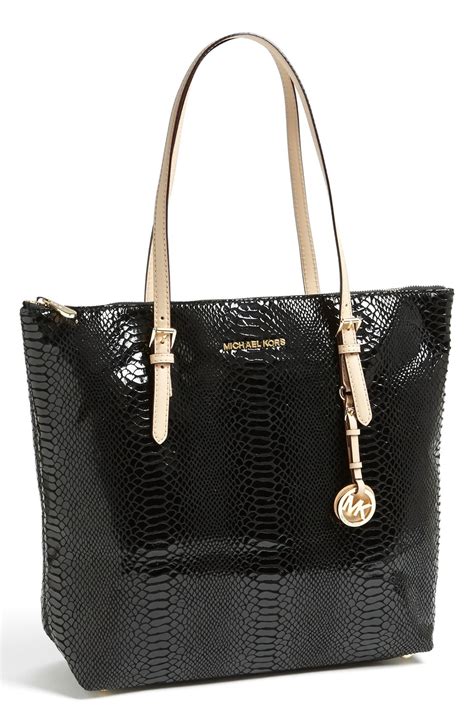 color block michael kors purse|michael kors black patent tote.